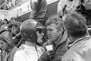 MTR24-Blog-Ken Miles, Carroll Shelby, 24 Hours of Le Mans, Le Mans, 19 June 1966. Ken Miles with Carroll Shelby during the 1966 24 Hours of Le Mans. 